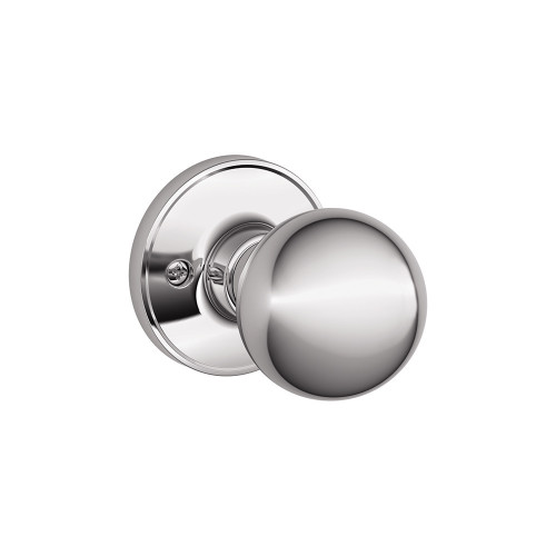 Schlage Residential J170 Corona Dummy Knob Lock Function, Bright Polished Chrome