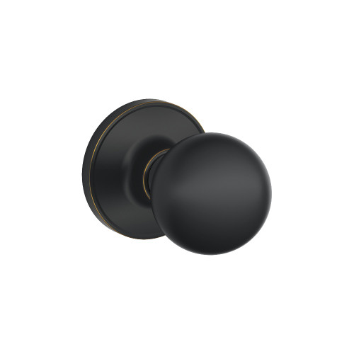 Schlage Residential J170 Corona Dummy Knob Lock Function, Aged Bronze