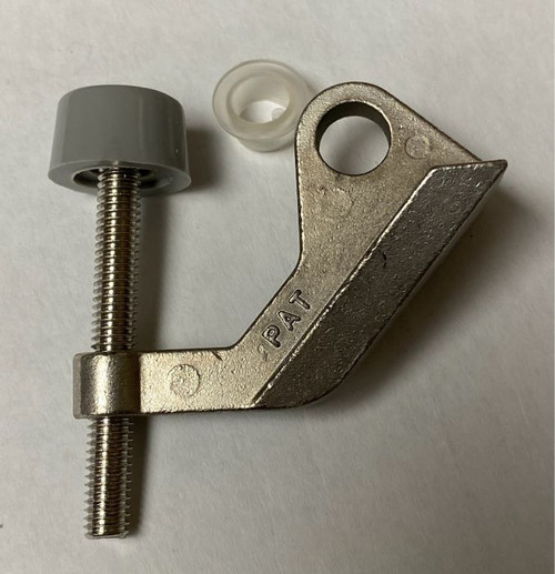 Perfect Products Hinge Mounted Single Door Bumper Commercial Saver, Pewter, Satin Nickel