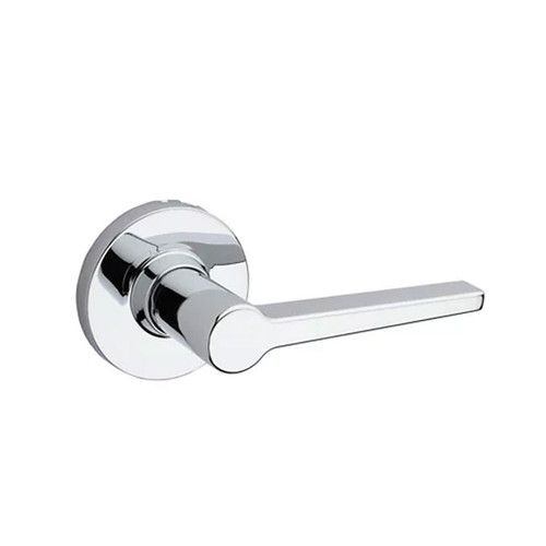Safe Lock SL1000 Daylon Passage Lever, Round Rose, Round Corner Adjustable Latch, Round Corner Strike, Bright Polished Chrome