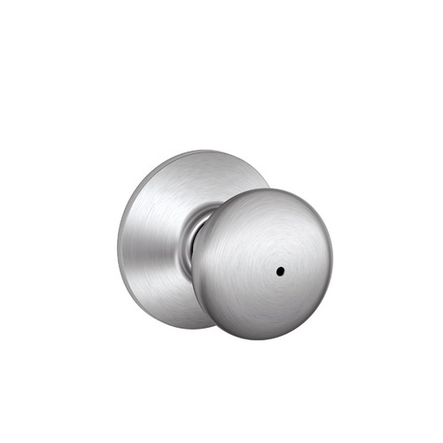 Schlage Residential F40 Plymouth Privacy Knob Lock In Vis Pack Function, Matte Black