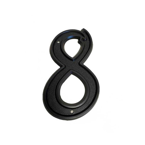 Philadelphia Hardware Group Phn-06 Plastic 6" House Number-8, Black