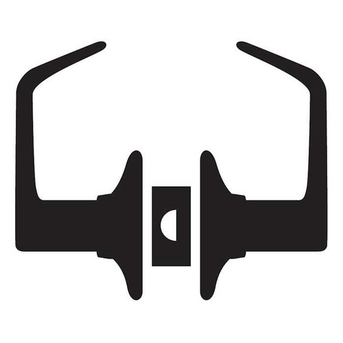 Schlage Residential F10 Broadway Passage Lever Lock In Vis Pack Function, Matte Black