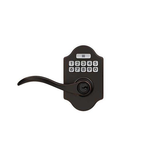 Schlage Residential Jfe109 Keypad Lever With Billows Trim And Seville Lever Z-Wave Connected Set, Style, Aged Bronze
