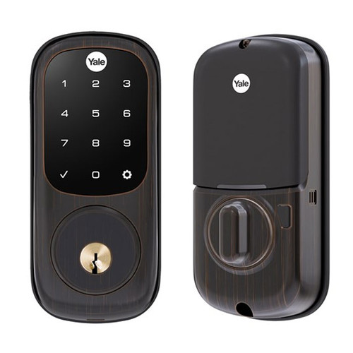 Yale Residential Assure Lock Touchscreen Deadbolt Standalone With Kwikset Keyway Keyed Different, Oil Rubbed Dark Bronze