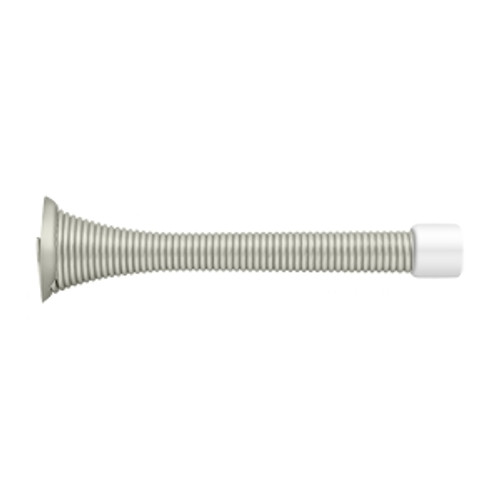 Deltana Baseboard Door Bumper-Steel 3-3/4", Hd, 7/16" Tip Projection, Satin Nickel