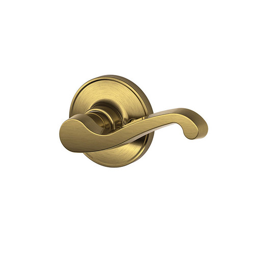 Schlage Residential J170 Lasalle Dummy Lever Lock Function, Antique, Right Hand Handing, Satin Brass Blackened