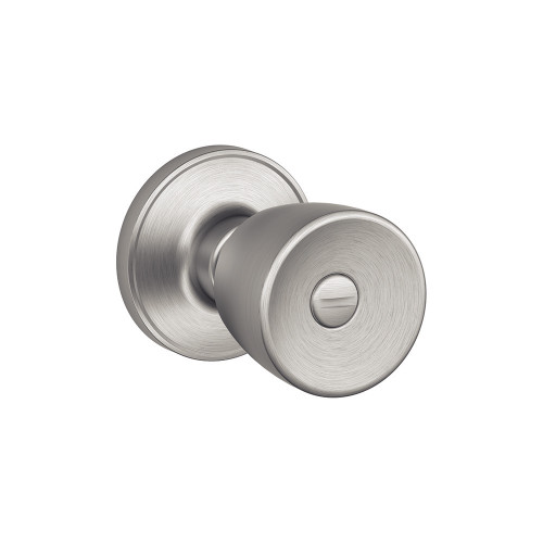 Schlage Residential J40 Byron Privacy Knob Lock Function, Satin Stainless Steel