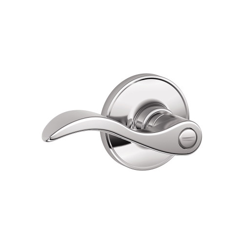 Schlage Residential J40 Seville Privacy Lever Lock Function, Bright Polished Chrome