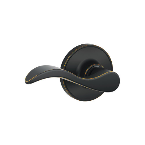 Schlage Residential J10 Seville Passage Lever Lock Function, Aged Bronze