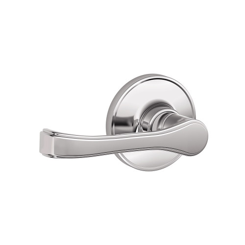 Schlage Residential J10 Torino Passage Lever Lock Function, Bright Polished Chrome