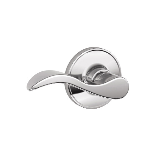 Schlage Residential J10 Seville Passage Lever Lock Function, Bright Polished Chrome