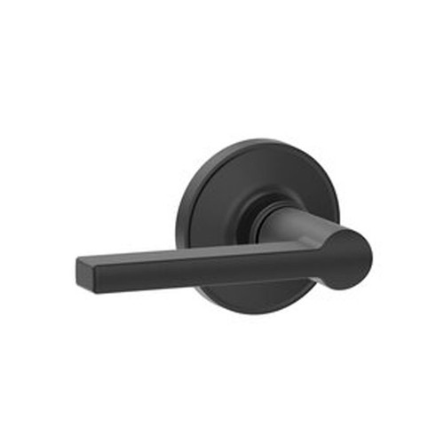 Schlage Residential J10F Solstice Passage Lever Lock Function, Ul Listed, Matte Black