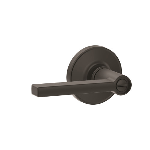 Schlage Residential J40 Solstice Privacy Lever Lock Function, Matte Black