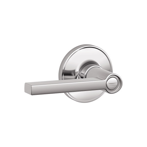 Schlage Residential J40 Solstice Privacy Lever Lock Function, Bright Polished Chrome