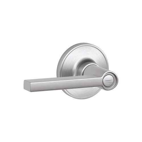 Schlage Residential J40 Solstice Privacy Lever Lock Function, Satin Chrome