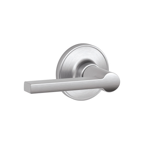 Schlage Residential J10 Solstice Passage Lever Lock Function, Satin Chrome