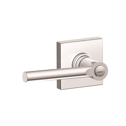 Schlage Residential J40 Broadway Privacy Lever Lock With Collins Trim Function, Decorative, Bright Polished Chrome