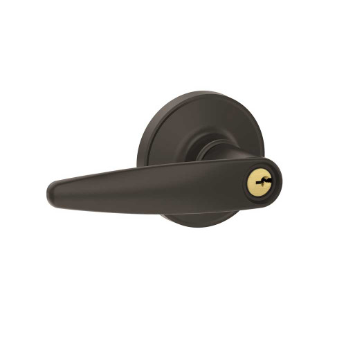 Schlage Residential J54 Dover Keyed Entry Lever Lock Function, Matte Black