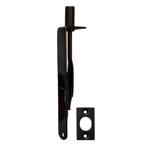 Orca Hardware 6" Flush Bolt With Radius Corners, Oil Rubbed Dark Bronze