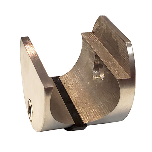 Orca Hardware Mounting Bracket For Rdst-Ss Round Track, Steel, Satin Stainless