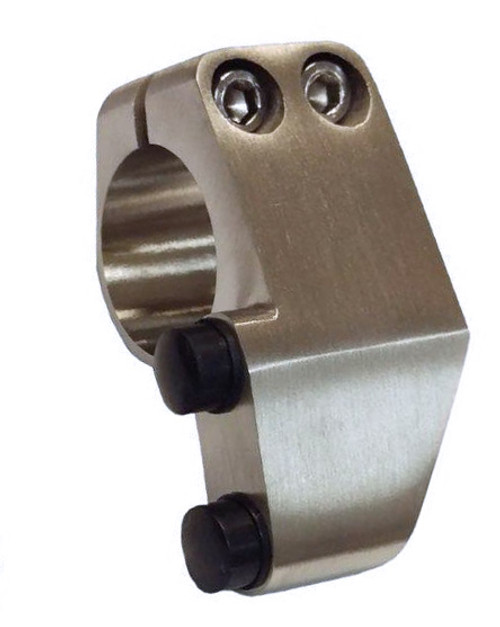 Orca Hardware Stop For Round Track Top Mount Hanger, Right, Steel, Satin Stainless