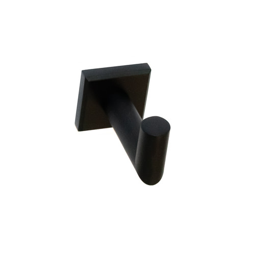 Orca Hardware Ripple Robe Hook, Matte Black Orca Hardware Ripple Robe Hook, Matte Black