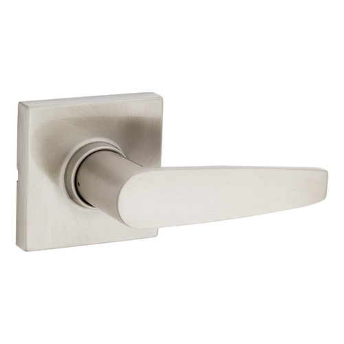 Safe Lock SL1000 Winston Passage Lever, Square Rose, Round Corner Adjustable Latch, Round Corner Strike, Satin Nickel