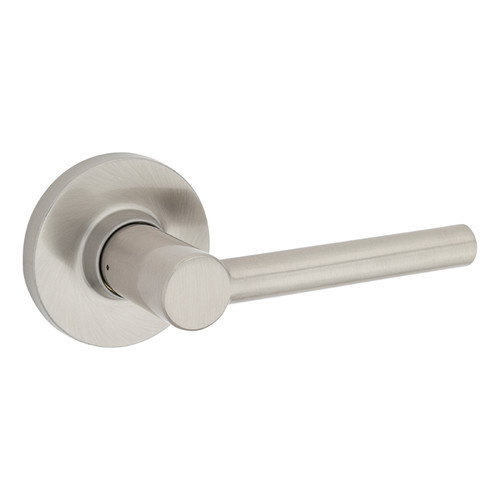 Safe Lock SL1000 Reminy Passage Lever, Round Rose, Round Corner Adjustable Latch, Round Corner Strike, Satin Nickel