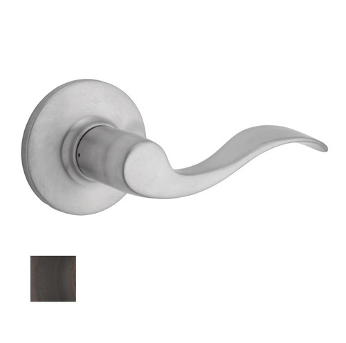 Safe Lock SL3000 Layton Privacy Lever, Round Rose, Round Corner Adjustable Latch, Round Corner Strike, Matte Black