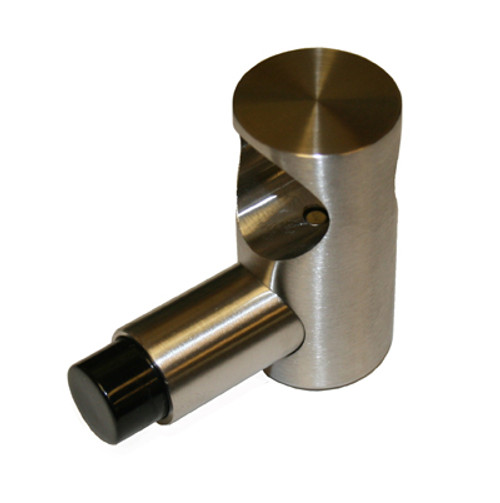Orca Hardware Stop For Round Track Standard Drop Hanger Extra, Steel, Satin Stainless