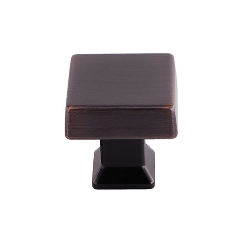 Orca Hardware Ck-21037 Olympus Cabinet Knob Collection, Square Pull, 29.8mm Diameter, Zinc Alloy, Oil Rubbed Bronze