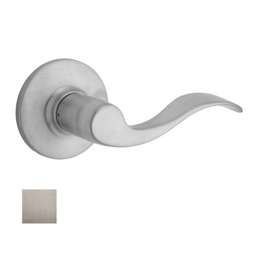 Safe Lock SL5000 Layton Keyed Entry Lever, Round Rose, Round Corner Adjustable Latch, Round Corner Strike, Satin Nickel