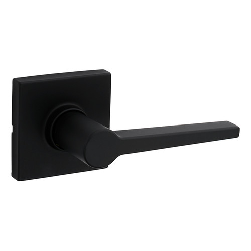 Safe Lock SL1002 Daylon UL Passage Lever /Hall/Closet, Square Rose, Round Corner Adjustable Latch, Round Corner Strike, Matte Black
