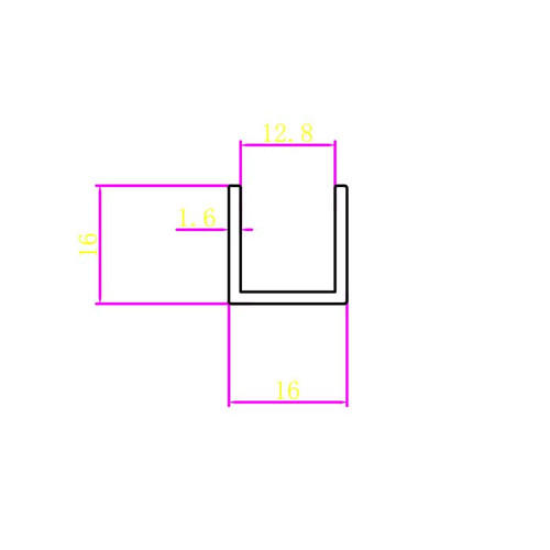 Orca Hardware Bypass Door Bottom Channel Guide Track 96", Aluminum, Floor Insert,