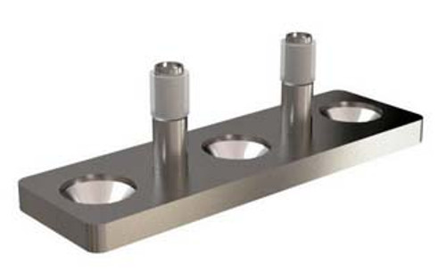 Orca Hardware Round Track Floor Guide Extra Flood, Steel, Satin Stainless Orca Hardware Round Track Floor Guide Extra Flood, Steel, Satin Stainless