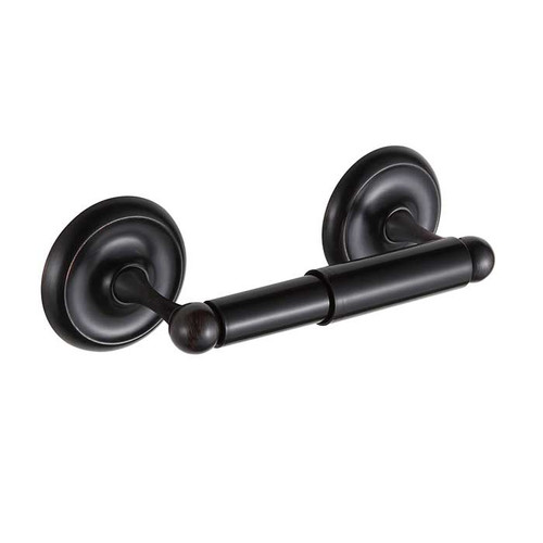 Orca Hardware Whidbey Toilet Paper Holder W/Plastic Tube With Plastic, Oil Rubbed Bronze
