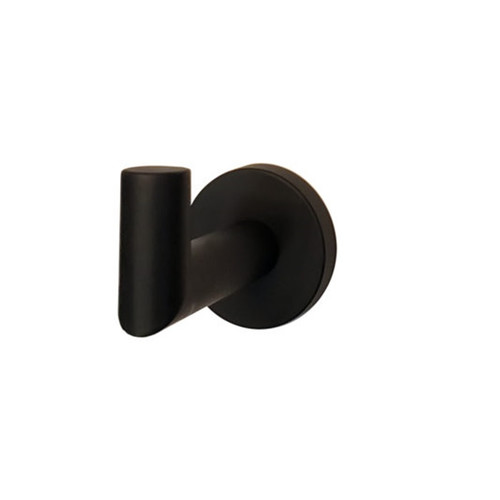 Orca Hardware Swirl Robe Hook, Matte Black
