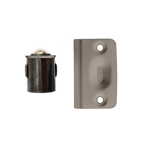 Orca Hardware Drive In Ball Catch With Radius Strike Cabinet, Satin Nickel