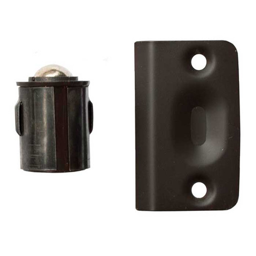 Orca Hardware Drive In Ball Catch With Radius Strike Cabinet, Oil Rubbed Dark Bronze