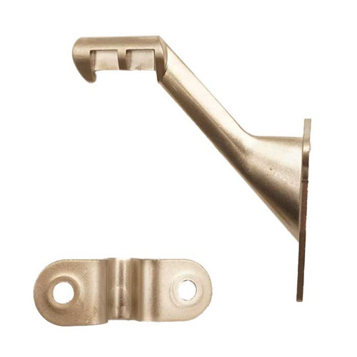 Orca Hardware Handrail Bracket Regular Duty, Zinc Alloy, Satin Nickel Orca Hardware Handrail Bracket Regular Duty, Zinc Alloy, Satin Nickel