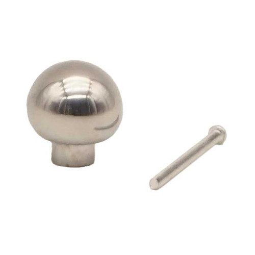 Orca Hardware Bi-Fold Door Knob, Dome Design, Bright Polished Chrome