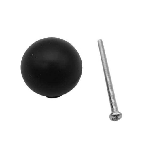 Orca Hardware Bi-Fold Door Knob, Dome Design, Matte Black