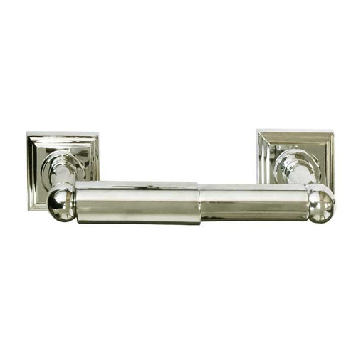 Orca Hardware Harstine Toilet Paper Holder W/Plastic Tube With Plastic, Satin Nickel