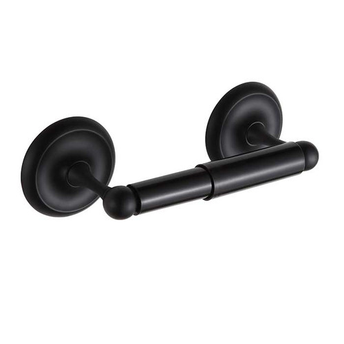 Orca Hardware Whidbey Toilet Paper Holder W/Plastic Tube With Plastic, Matte Black