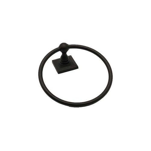 Orca Hardware Harstine Towel Ring, Matte Black