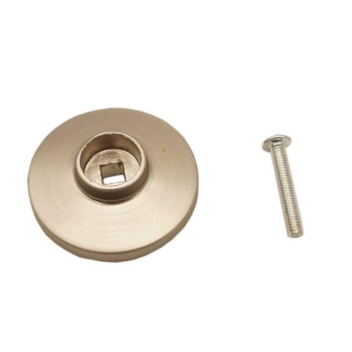 Orca Hardware Bi-Fold Door Knob Backplate, Satin Nickel Orca Hardware Bi-Fold Door Knob Backplate, Satin Nickel