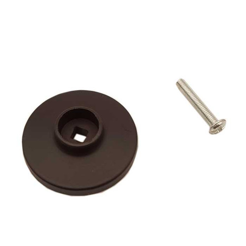 Orca Hardware Bi-Fold Door Knob Backplate, Oil Rubbed Dark Bronze