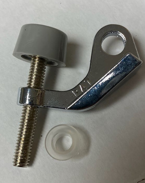 Perfect Products Hinge Mounted Single Door Bumper Residential Saver, Satin Chrome