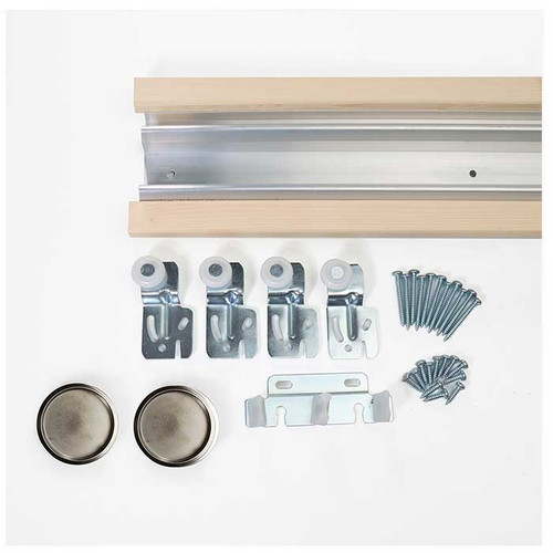 Orca Hardware By1300Ah Track Kit 48" Aluminum For By-Pass Door With Wood Header